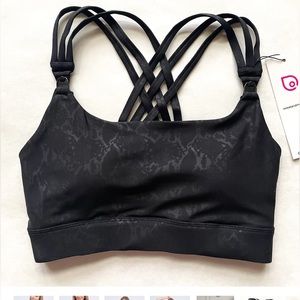 Sweat and Milk running nursing/pumping sports bra